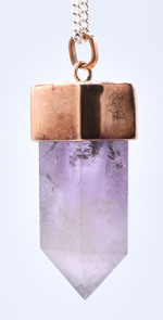 Handmade Amethyst Generator Copper Pendant