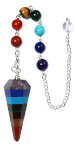 Chakra Pendulum with detachable Chakra Bracelet