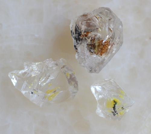 Golden Enhydro Herkimer Diamond Quartz ~ Small B Grade x 5 ~ SPECIAL OFFER!