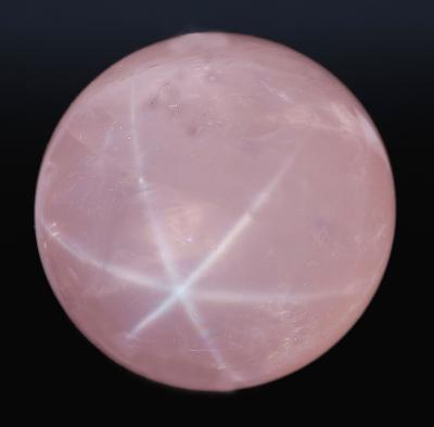    Indian Rose Quartz Star Sphere