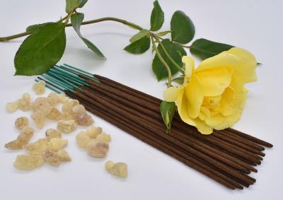   Organic Frankincense & Rose Incense Sticks - Double Strength Temple Grade