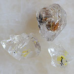 Golden Enhydro Herkimer Diamond Quartz ~ Small B Grade x 3