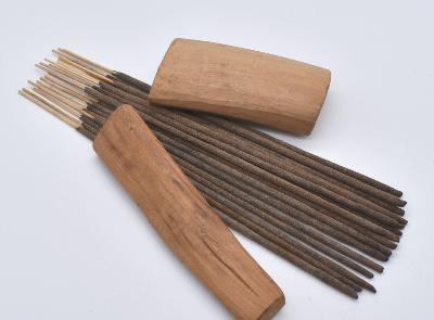   Organic Mysore Sandalwood Incense Sticks - Double Strength Temple Grade